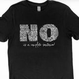 NO is a sentence Tee
