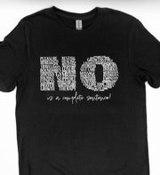 NO is a sentence Tee