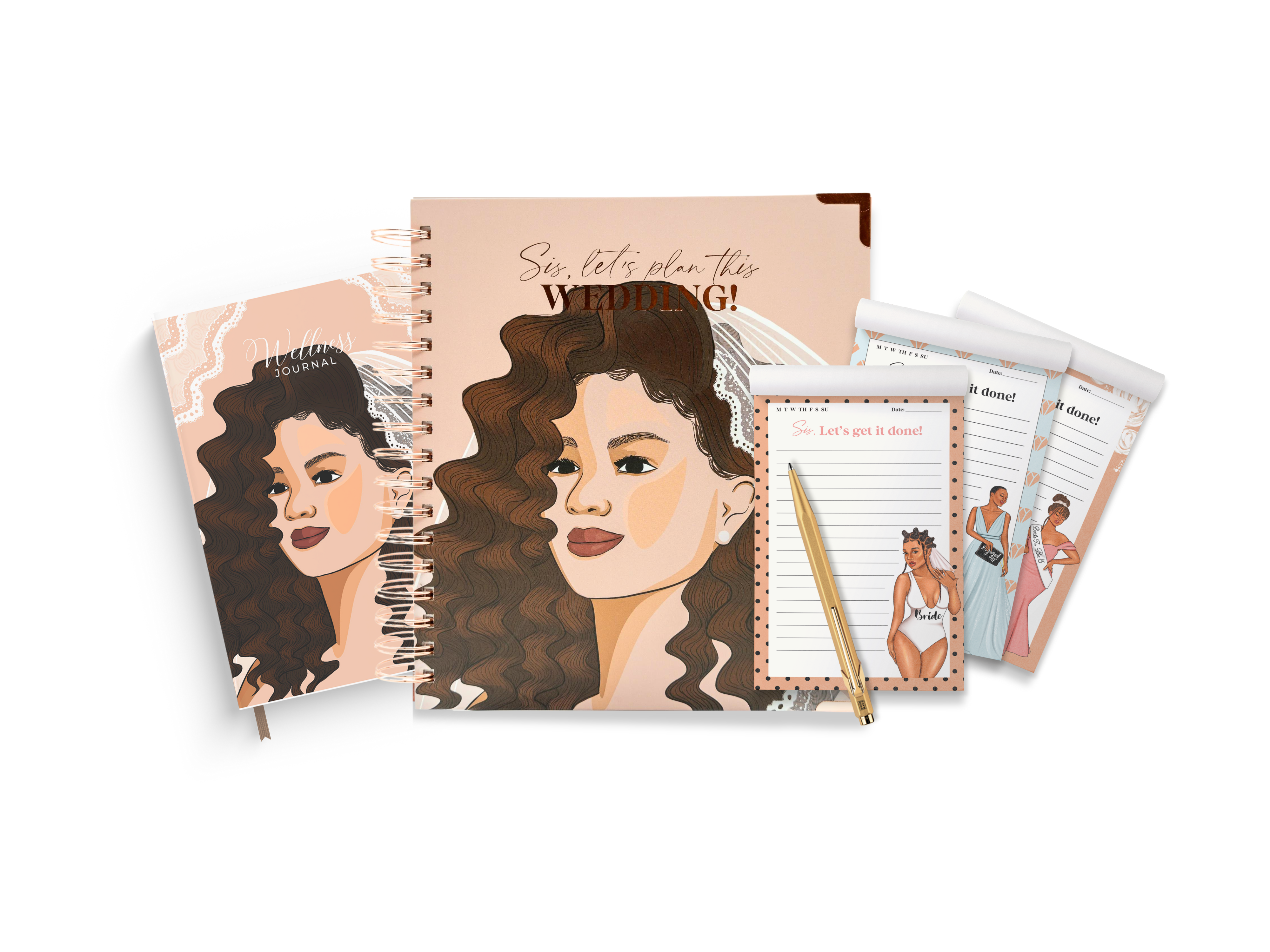Wellness Wedding Planner Guide (Interior 1) + Journaling Kit